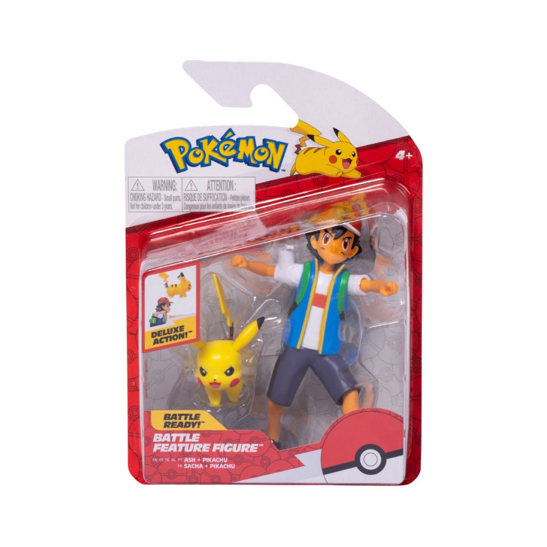 Pokemon Battle Feature Figure - Ash + Pikachu - مجسم Pokemon Battle Feature Figure - Ash + Pikachu - مجسم