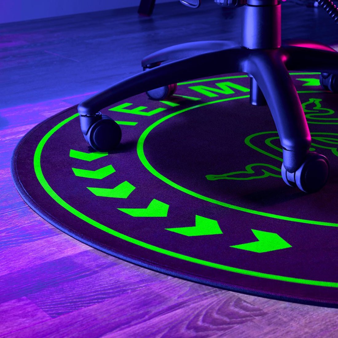 Razer Team Razer Floor Rug - Black & Green - حصير Razer Team Razer Floor Rug - Black & Green - حصير