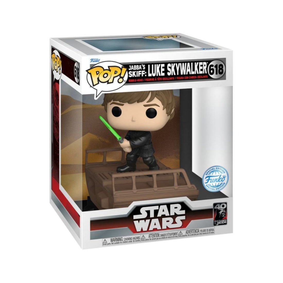 Funko Pop Deluxe! Star Wars: Return of the Jedi - Luke (Exc) #618 - دمية Funko Pop Deluxe! Star Wars: Return of the Jedi - Luke (Exc) #618 - دمية
