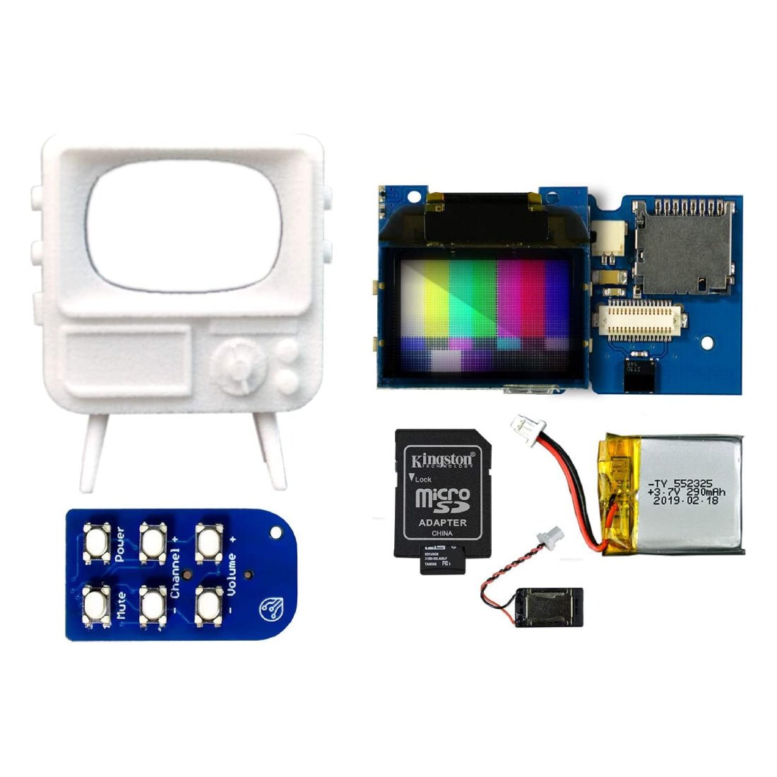 Tiny Circuits Tiny TV DIY Kit - لعبة Tiny Circuits Tiny TV DIY Kit - لعبة
