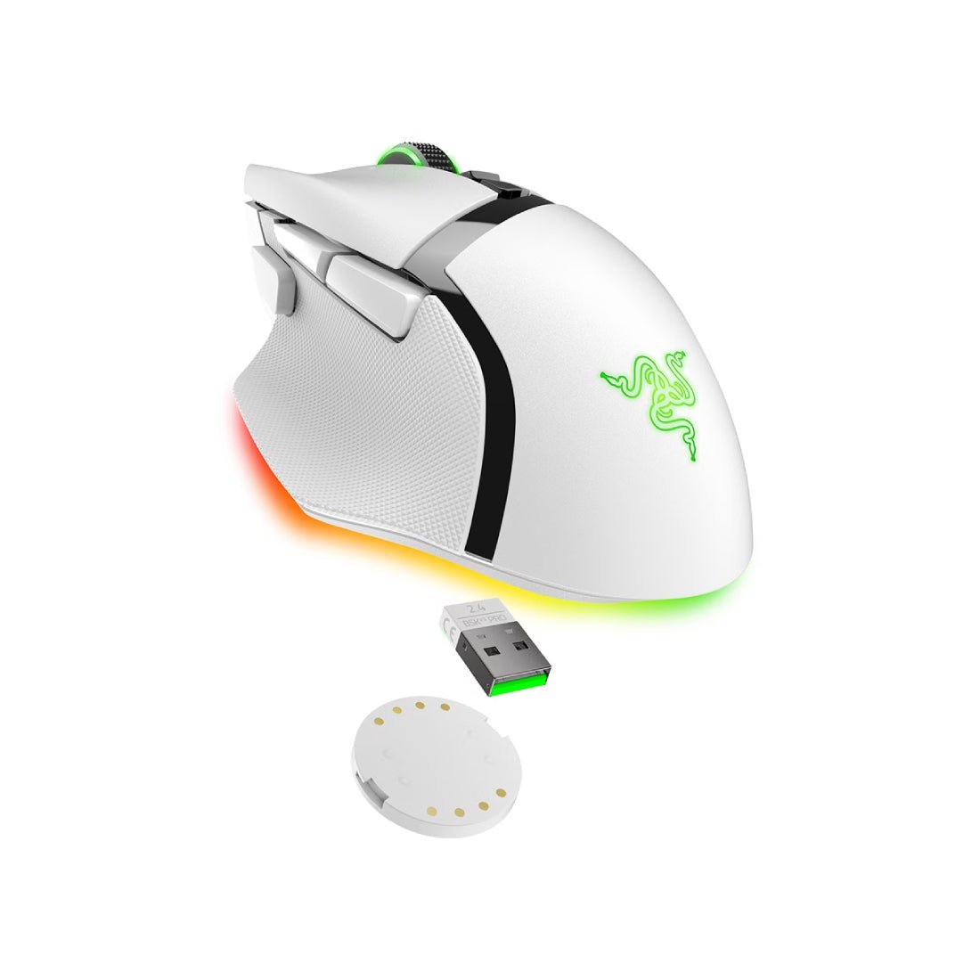 Razer Basilisk V3 Pro Wireless 30،000di Mouse Mouse - White - فأrة Razer Basilisk V3 Pro Wireless 30،000di Mouse Mouse - White - فأrة
