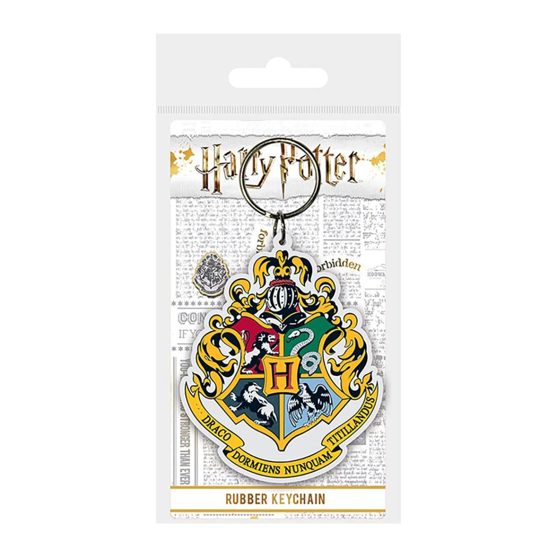 Harry Potter - Hogwarts Crest Rubber Keychain - أكسسوار - Store 974 | ستور ٩٧٤