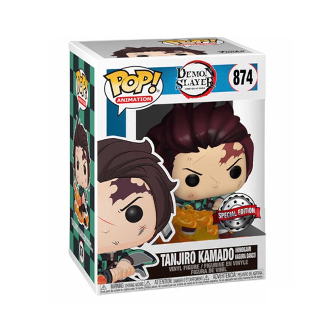Funko Pop! Animation: Demon Slayer - Tanjiro #874 - دمية Funko Pop! Animation: Demon Slayer - Tanjiro #874 - دمية