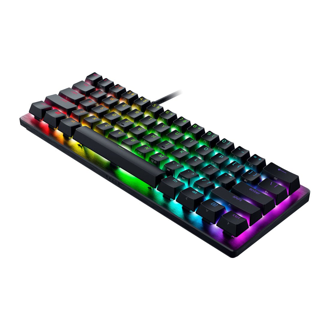 Razer Huntsman V3 Pro Mini 60% RGB Mechanical Gaming Keyboard - Analog Optical Switch - Black - لوحة مفاتيح Razer Huntsman V3 Pro Mini 60% RGB Mechanical Gaming Keyboard - Analog Optical Switch - Black - لوحة مفاتيح
