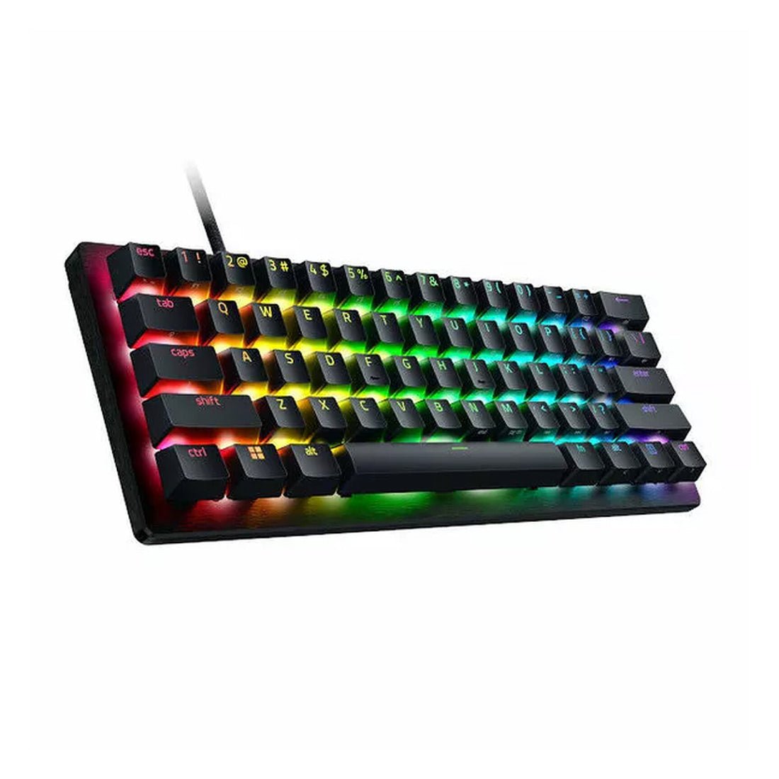 Razer Huntsman V3 Pro Mini 60% RGB Mechanical Gaming Keyboard - Analog Optical Switch - Black - لوحة مفاتيح - Store 974 | ستور ٩٧٤