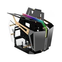 FSP CMT710 T-Wings ATX Mid Tower Case - Black/Gold - صندوق