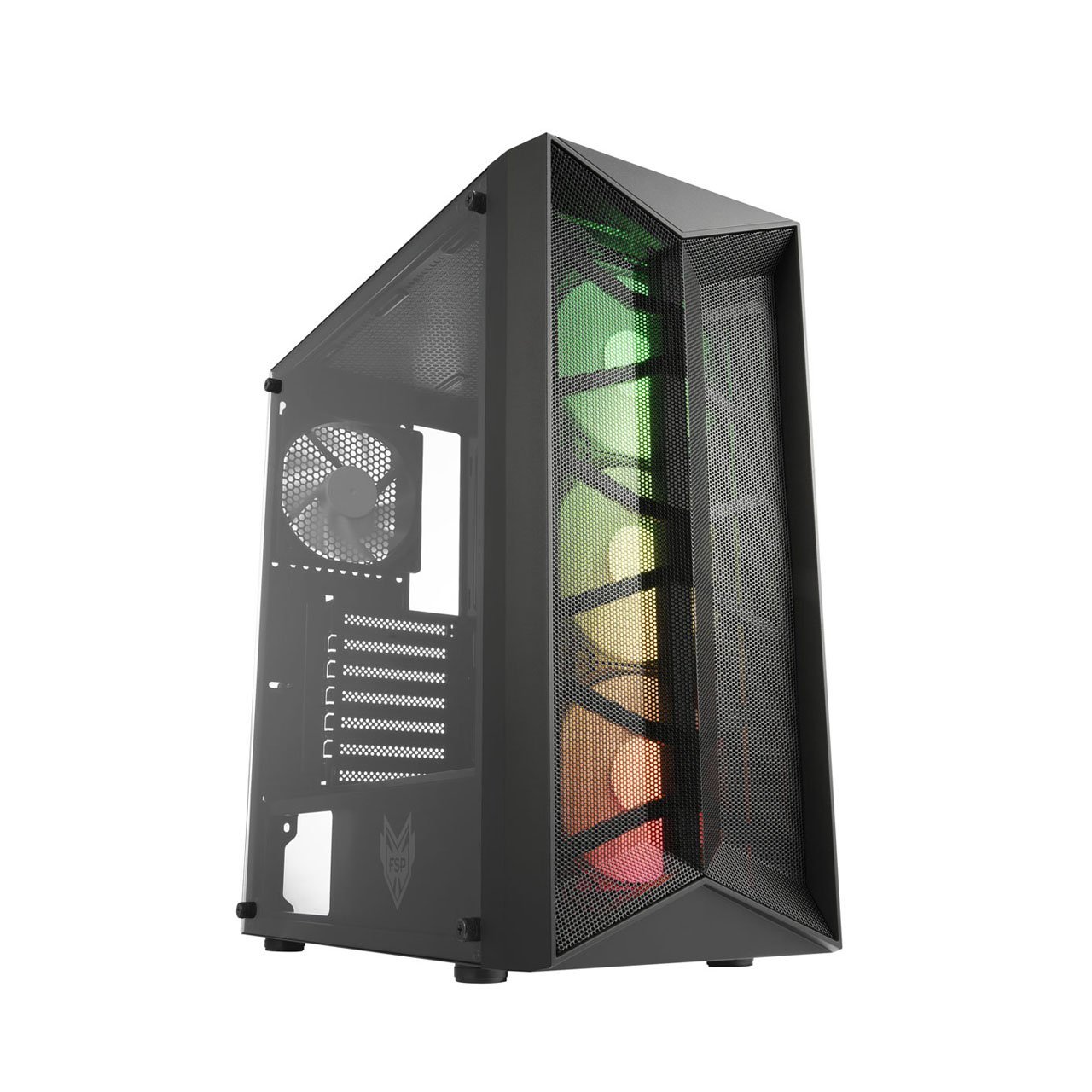 FSP CMT211-A ATX Mid-Tower Case - Black - Store 974 | ستور ٩٧٤