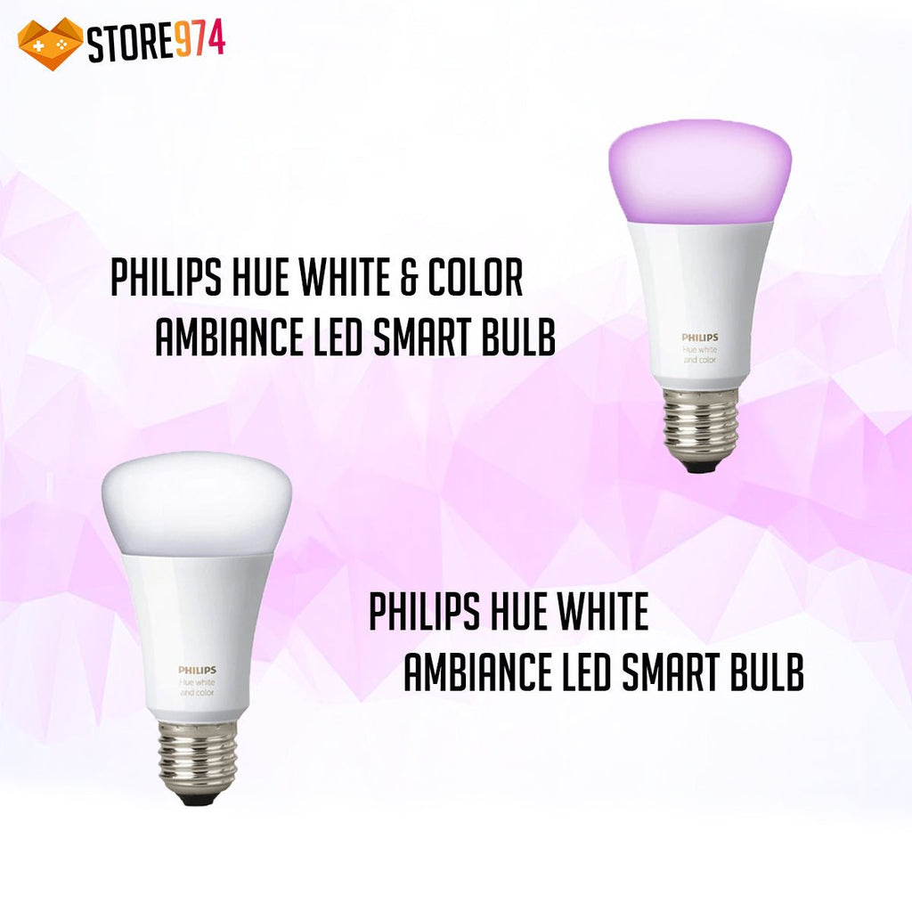Philips HUE White & Color Ambiance LED Smart Bulb + White Ambiance