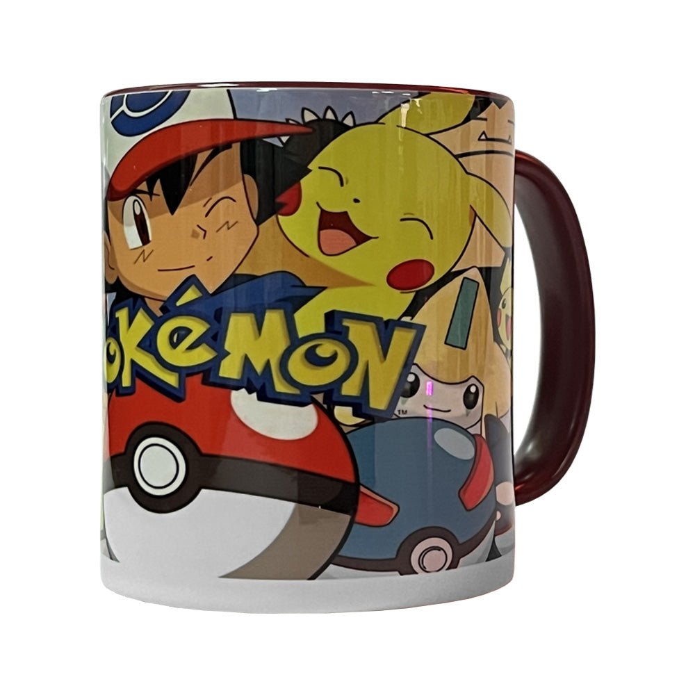 Pokemon Mug - Burgundy - كأس - Store 974 | ستور ٩٧٤