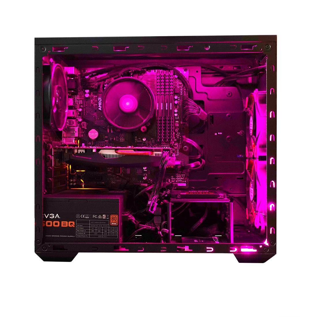 Pre-Owned) AMD Ryzen 1600 w/ EVGA GTX 1050 Ti Cooler Master