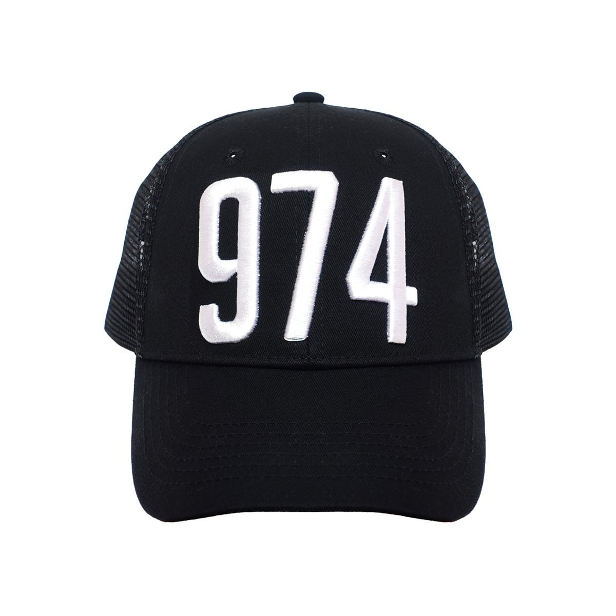 S974 Cap - Black & White - قبعة