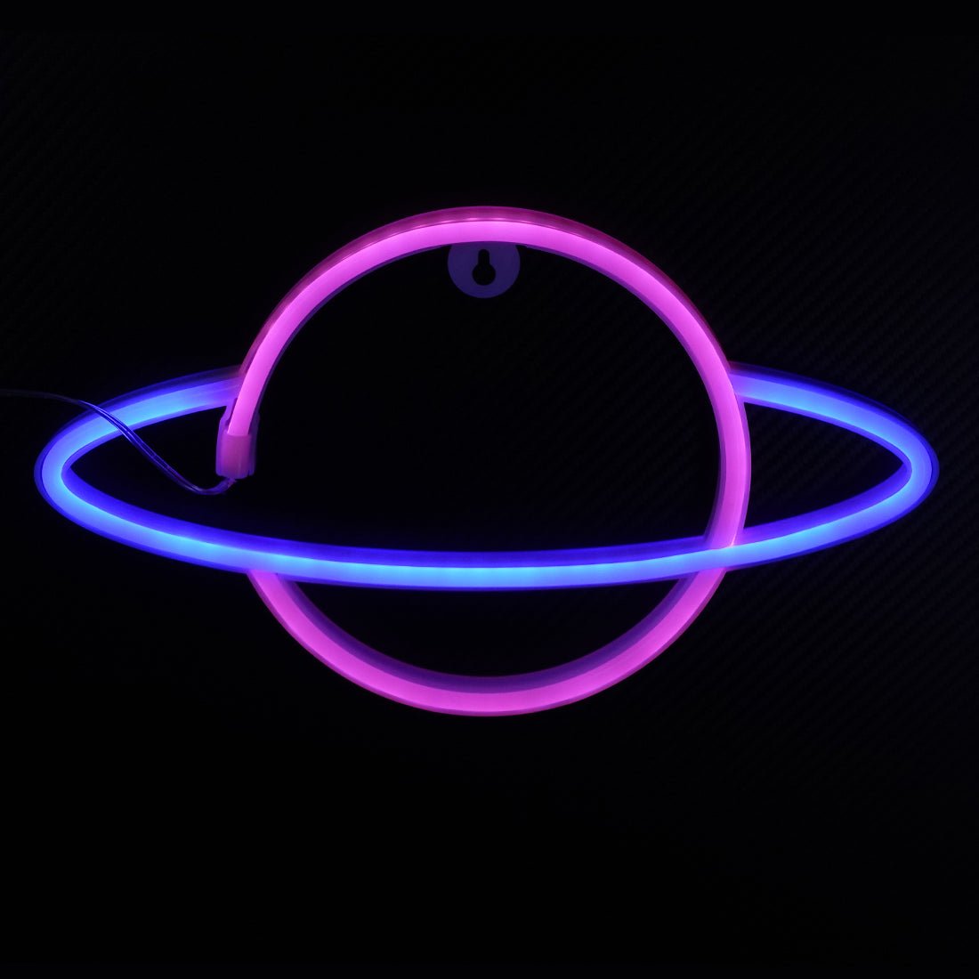 Led Neon Saturn Shape - Pink & Blue - إضاءة - Store 974 | ستور ٩٧٤