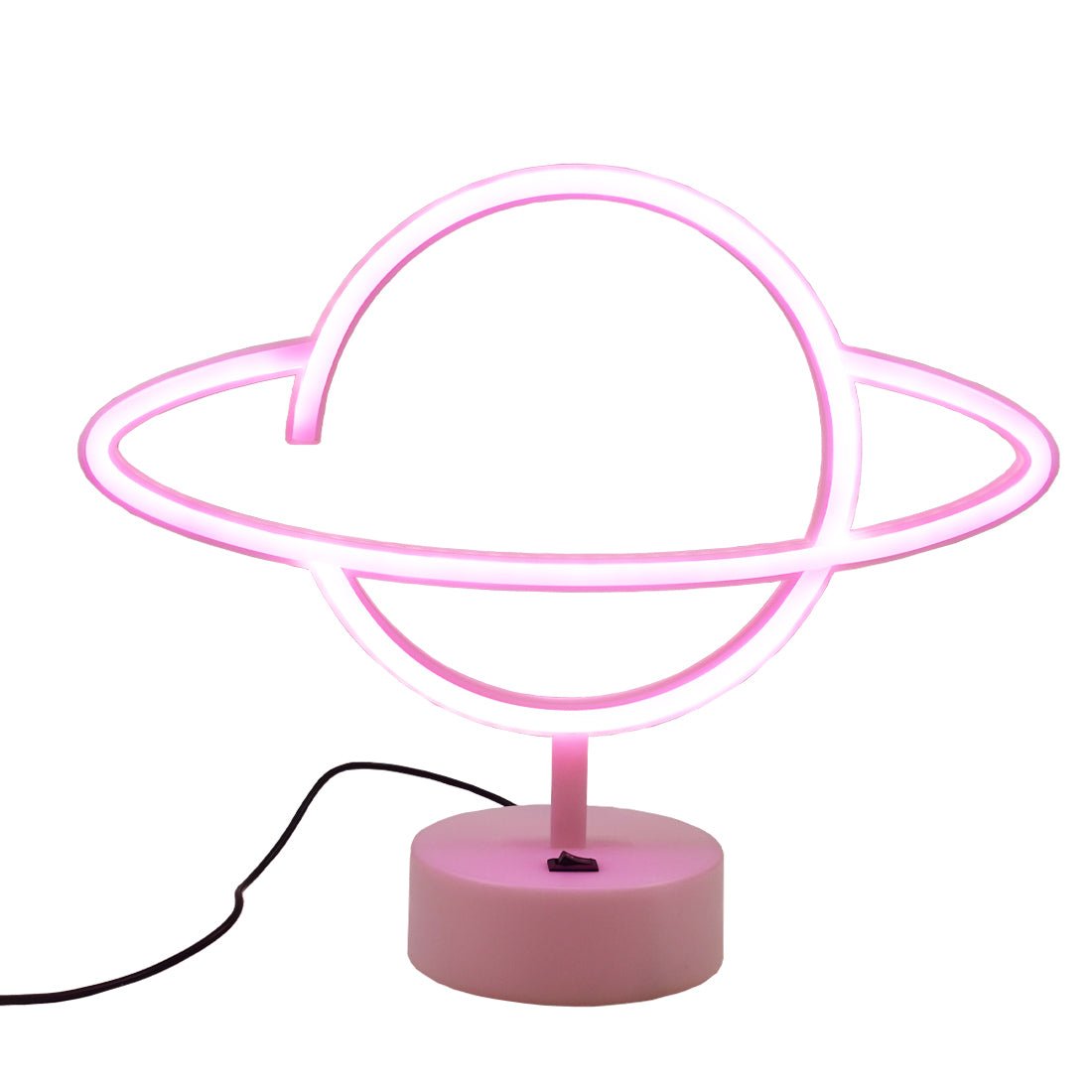 Led Neon Saturn Shape Lamp - Pink - Store 974 | ستور ٩٧٤