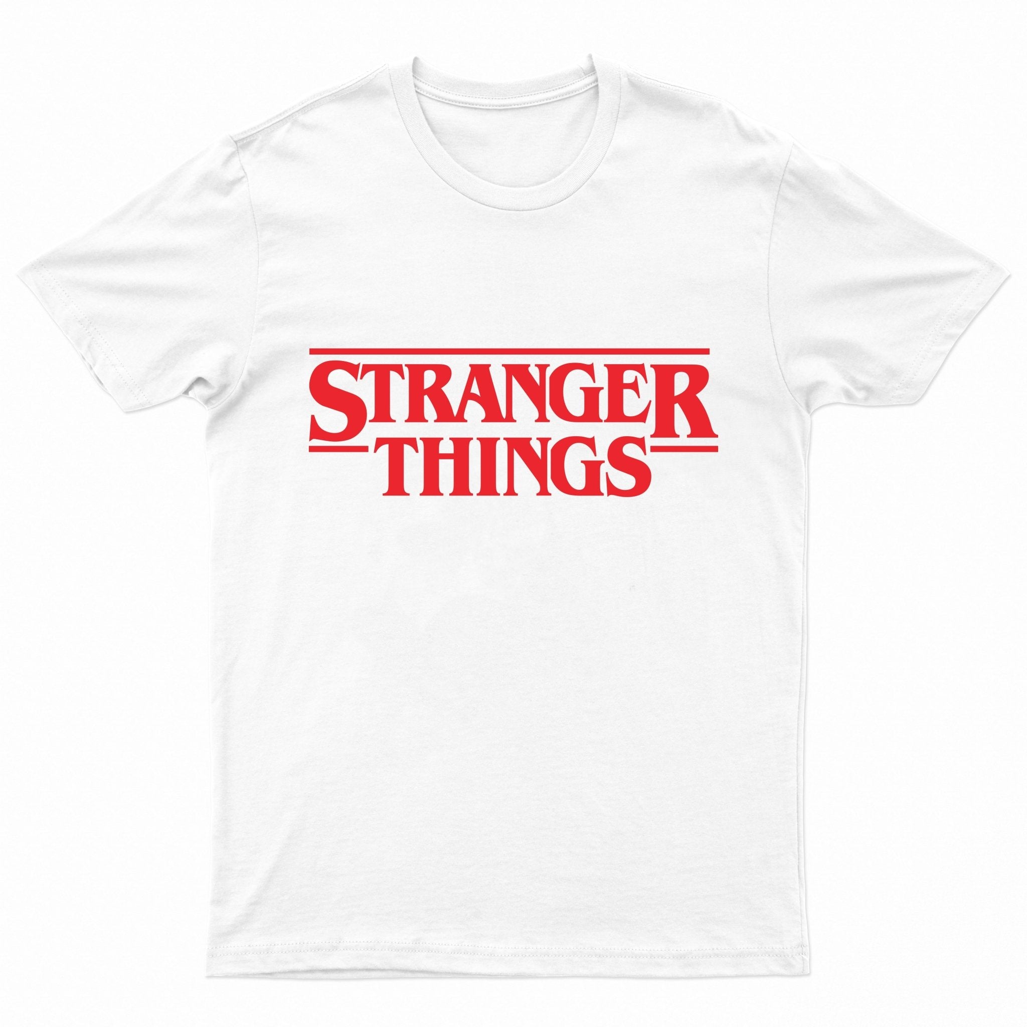 Paperboi Stranger Things T-shirt - White - قميص - Store 974 | ستور ٩٧٤