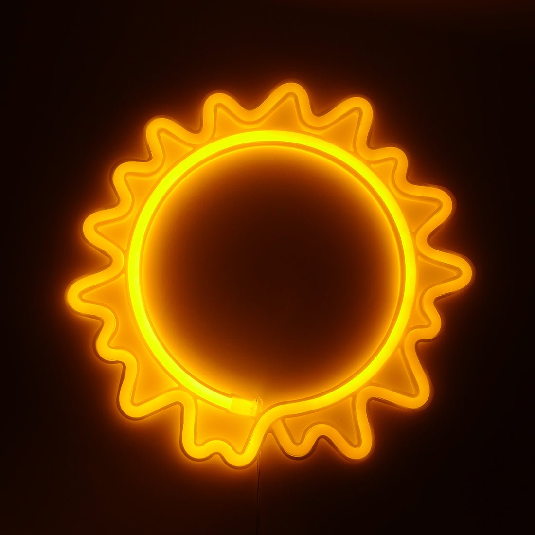 Led Neon Sun Shape - Yellow - Store 974 | ستور ٩٧٤
