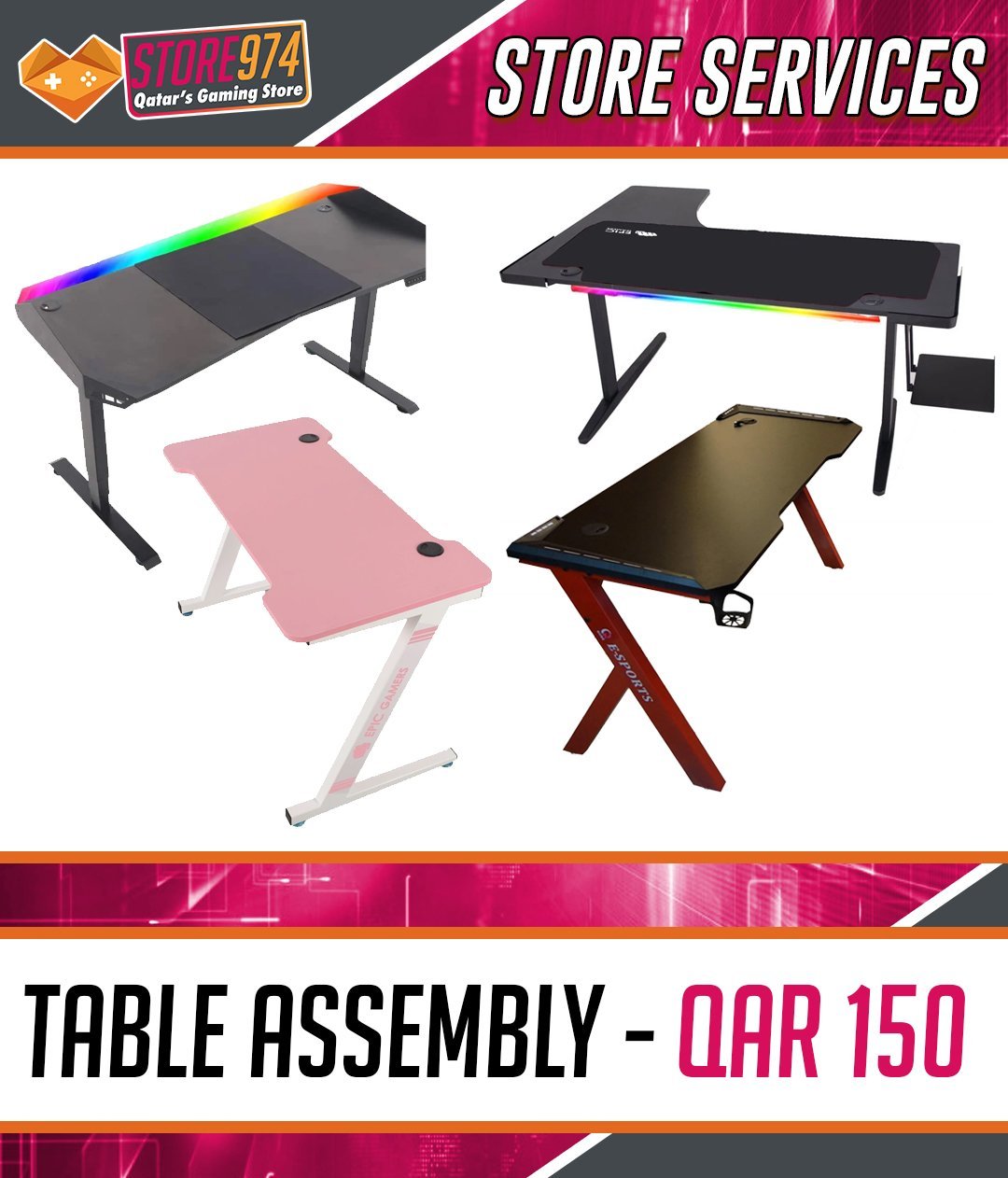 Table Assembly Service - Store 974 | ستور ٩٧٤