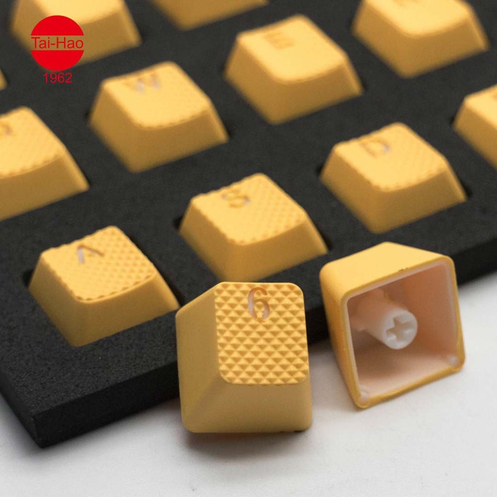 Tai-Hao 18 Key ABS Rubber Keycaps - Yellow - Store 974 | ستور ٩٧٤