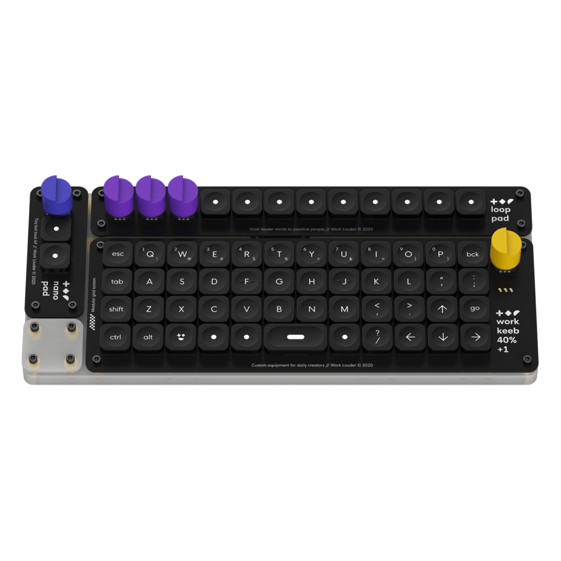 Work Louder Creator Board Wired Keyboard - Choco Brown - لوحة مفاتيح - Store 974 | ستور ٩٧٤