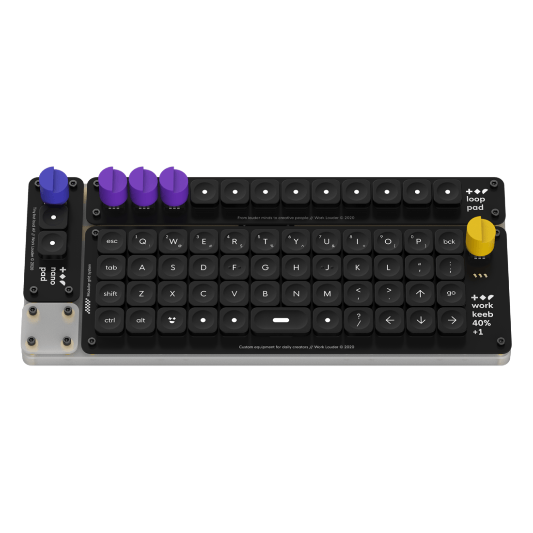 Work Louder Creator Board Wired Keyboard - Choco Red - لوحة مفاتيح Work Louder Creator Board Wired Keyboard - Choco Red - لوحة مفاتيح