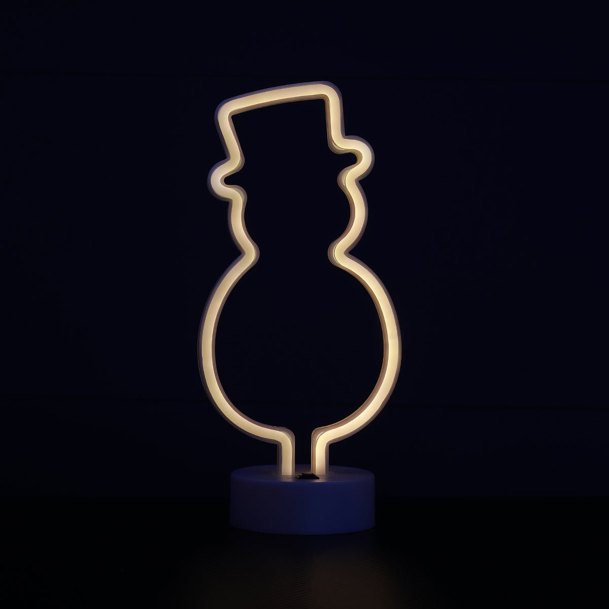 Led Neon Snowman Shape Lamp - Yellow - إضاءة - Store 974 | ستور ٩٧٤