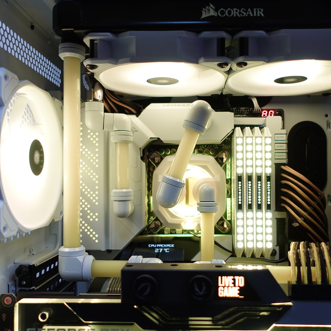 Pre-Built) Corsair Mellow Yellow Build Gaming PC Intel i9-12900K w