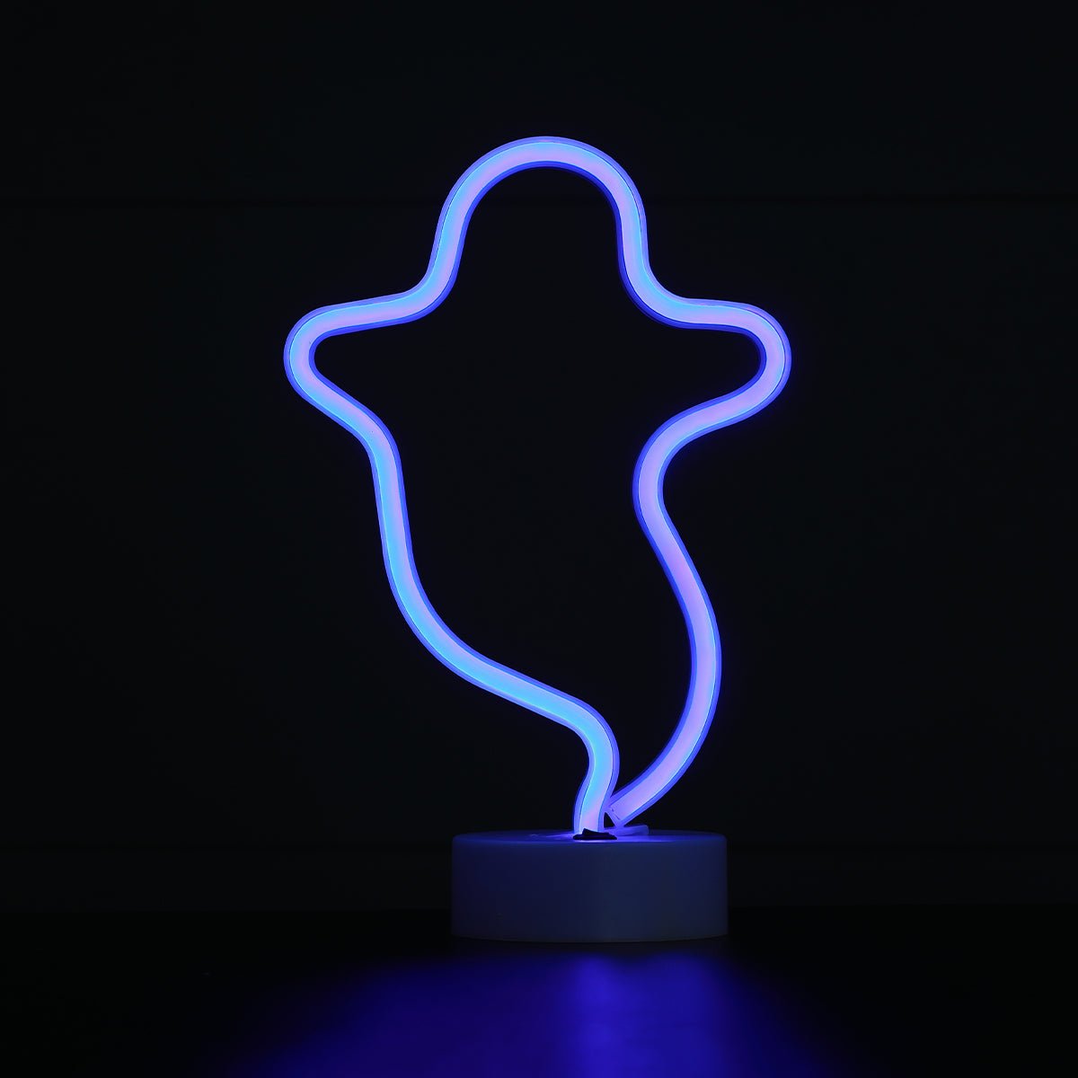 Led Neon Ghost Shape Lamp - Blue - إضاءة - Store 974 | ستور ٩٧٤