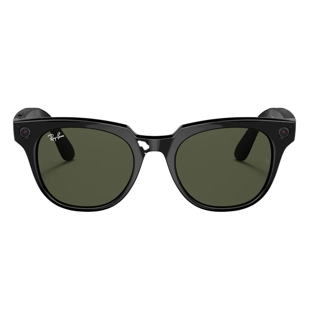 Ray-Ban Meteor Stories Smart Glasses - Black/Green - Store 974 | ستور ٩٧٤