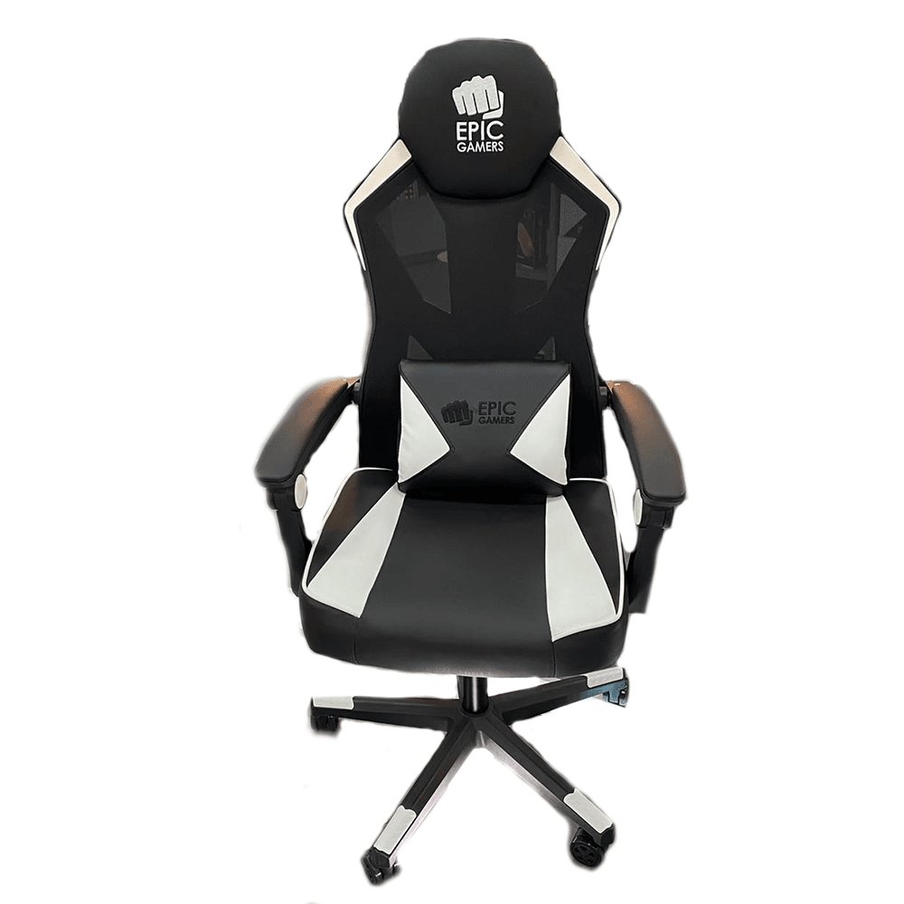 Epic Gamers Gaming Chair 001 - Black/White - Store 974 | ستور ٩٧٤