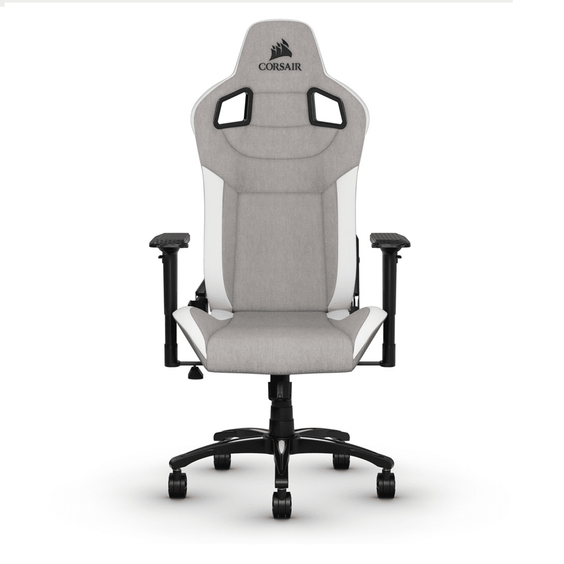Corsair T3 RUSH Fabric Gaming Chair - Gray/White - Store 974 | ستور ٩٧٤