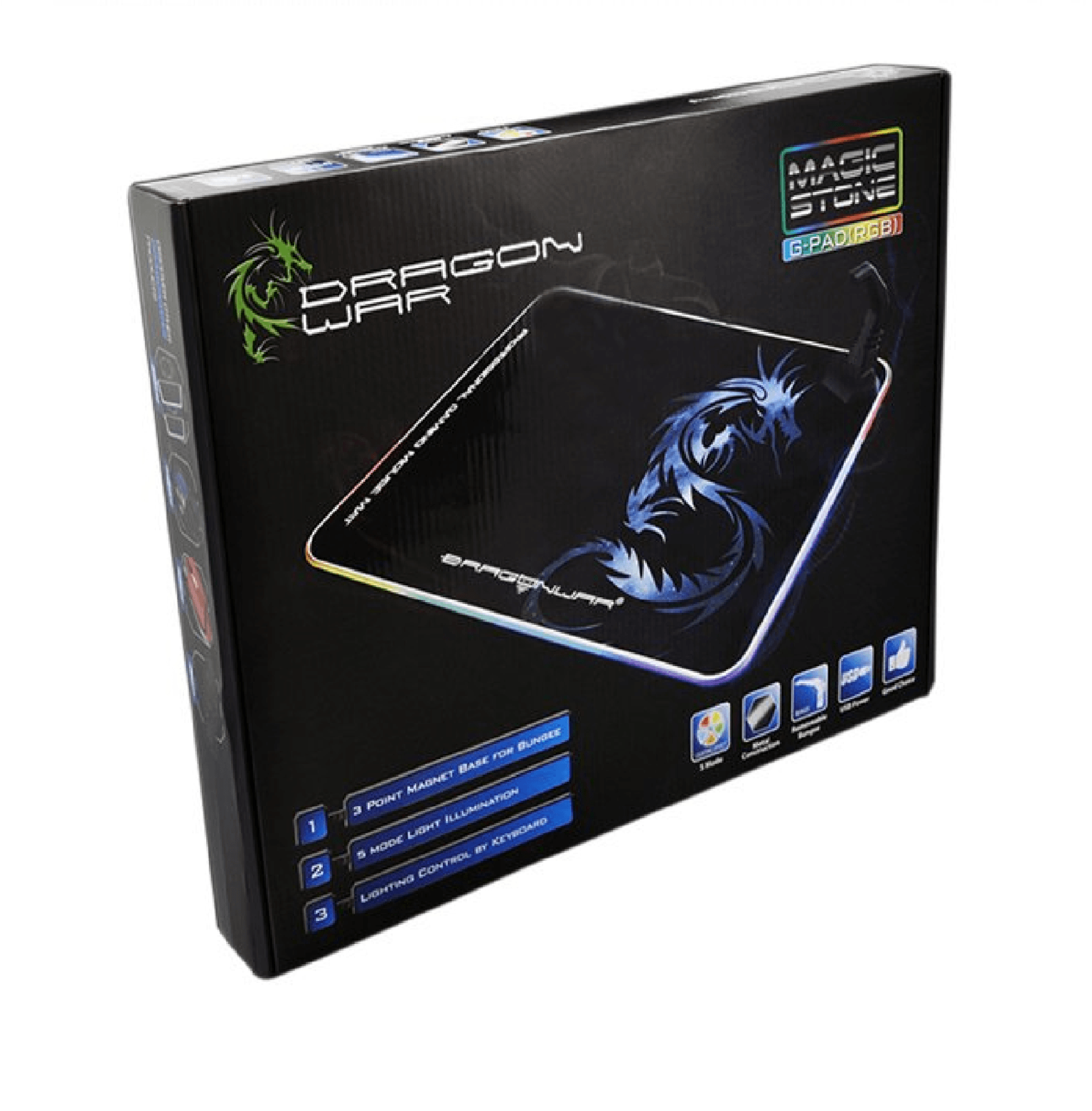 Dragon War GP-007 RGB, Hard Gaming Mouse Mat w/Bungee - Store 974 | ستور ٩٧٤