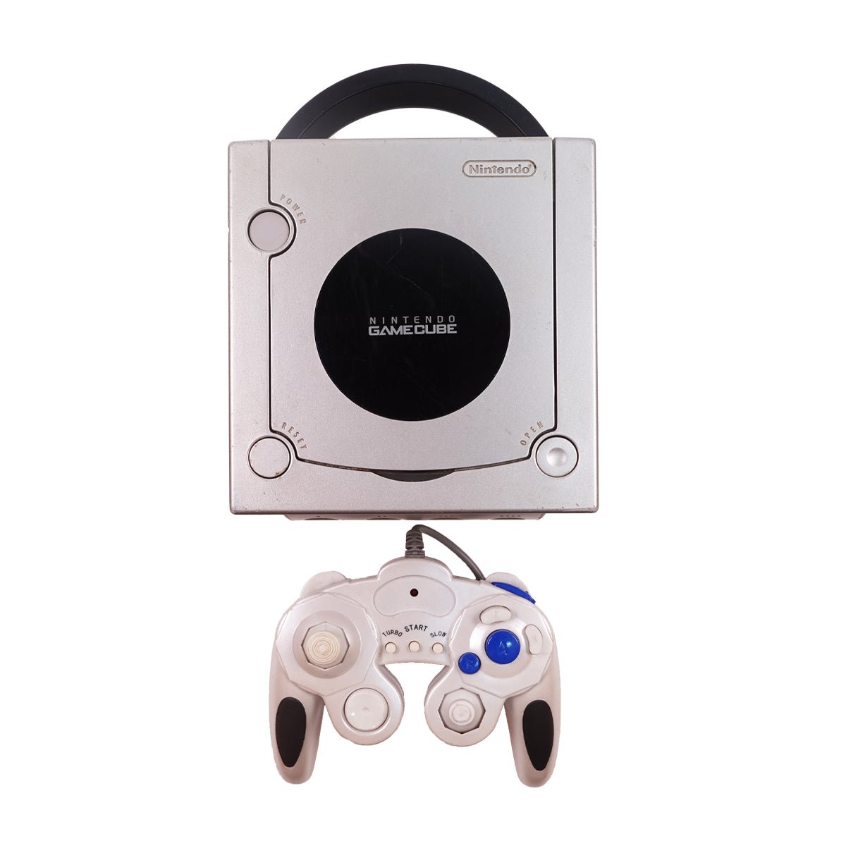 (Pre-Owned) Nintendo GameCube GC Game Console With Controller - Silver - ريترو - Store 974 | ستور ٩٧٤