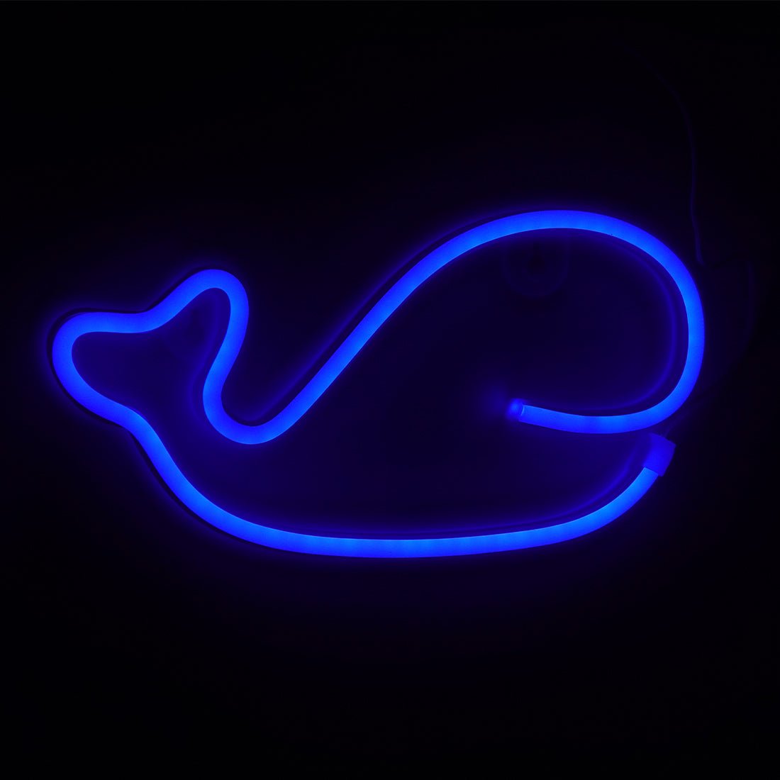 Led Neon Whale Shape - Blue - إضاءة Led Neon Whale Shape - Blue - إضاءة