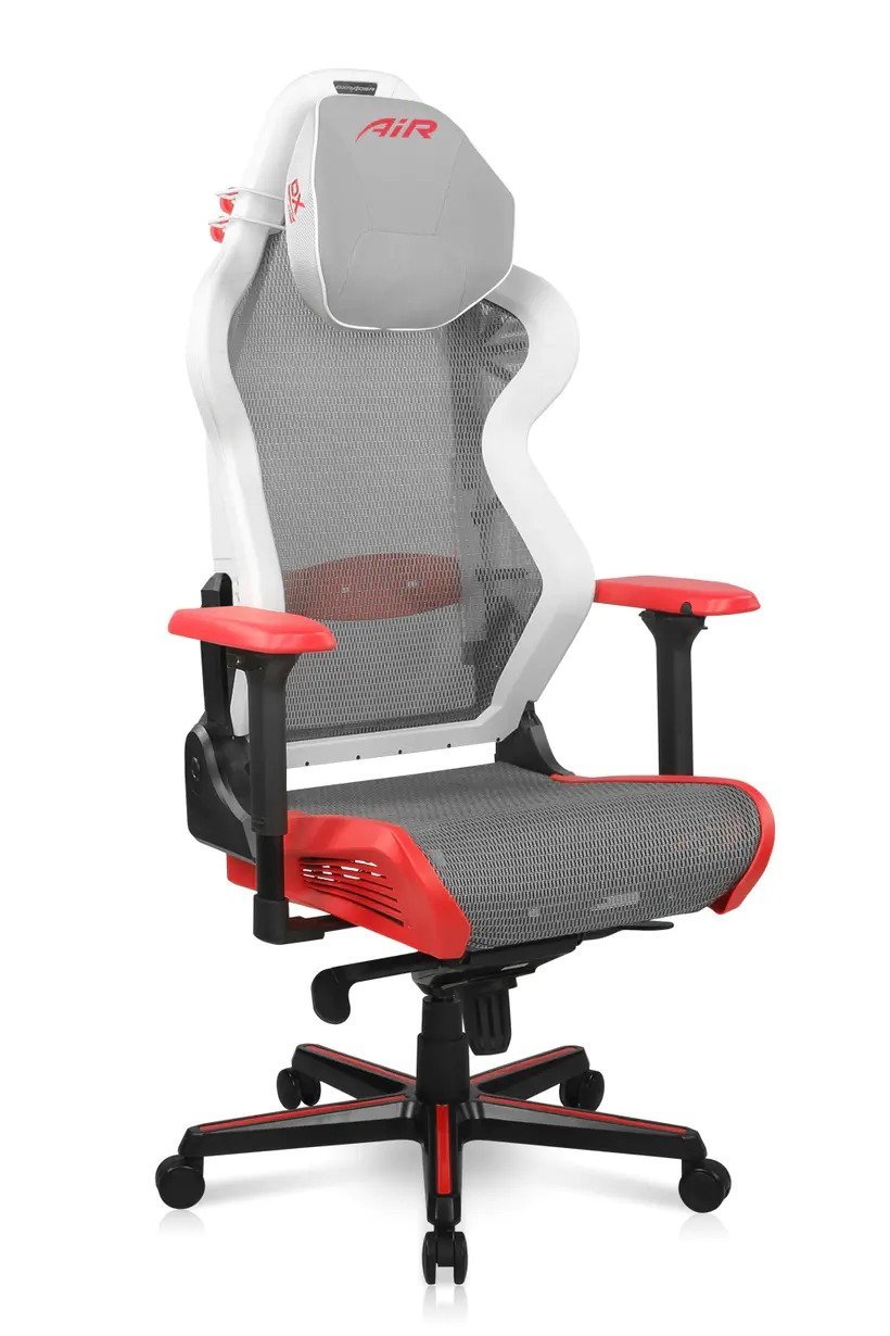 DXRacer Air Series Gaming Chair - White/Red/Black - Store 974 | ستور ٩٧٤