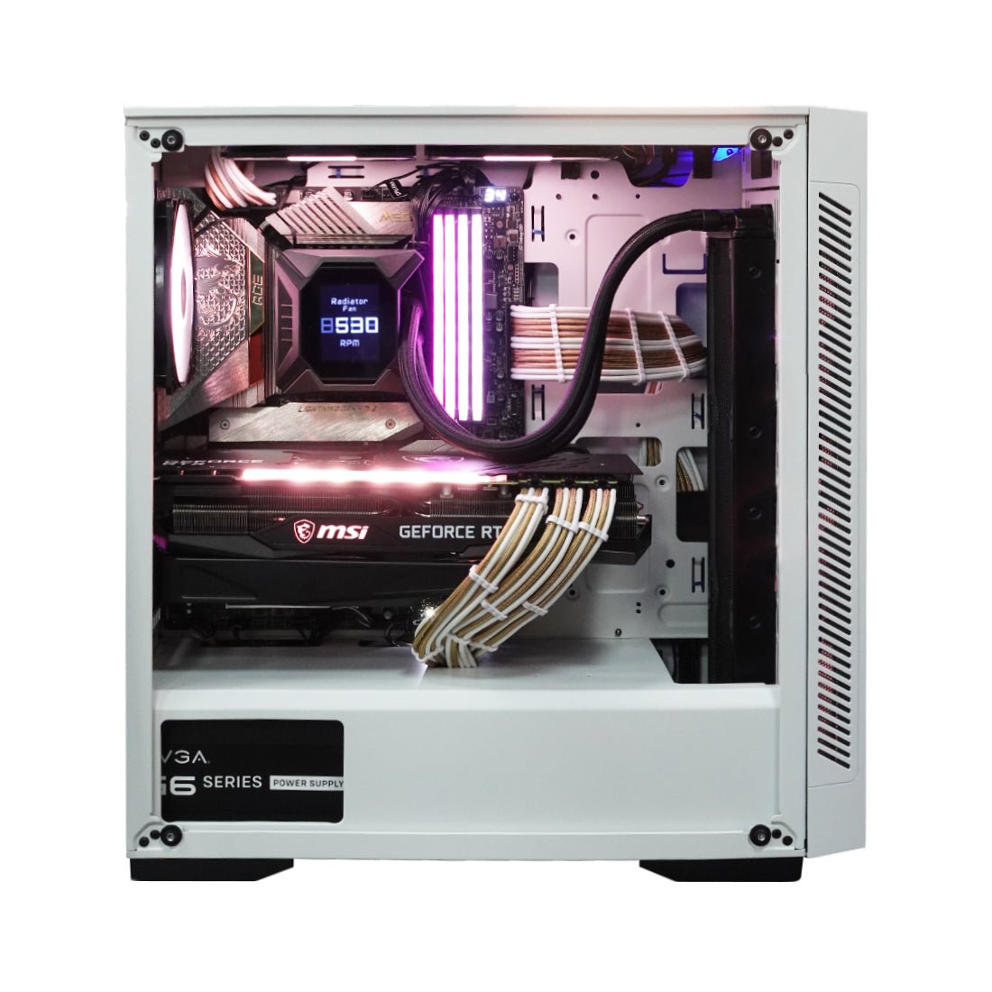 (Pre-Built) Gaming PC Intel Core i9-11900KF w/ MSI RTX 3090 Gaming X Trio & DeepCool Matrexx 55 V3 - White - Store 974 | ستور ٩٧٤