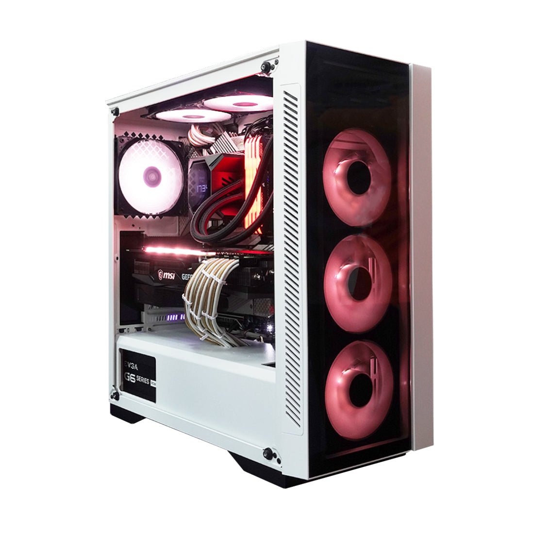 (Pre-Built) Gaming PC Intel Core i9-11900KF w/ MSI RTX 3090 Gaming X Trio & DeepCool Matrexx 55 V3 - White - Store 974 | ستور ٩٧٤