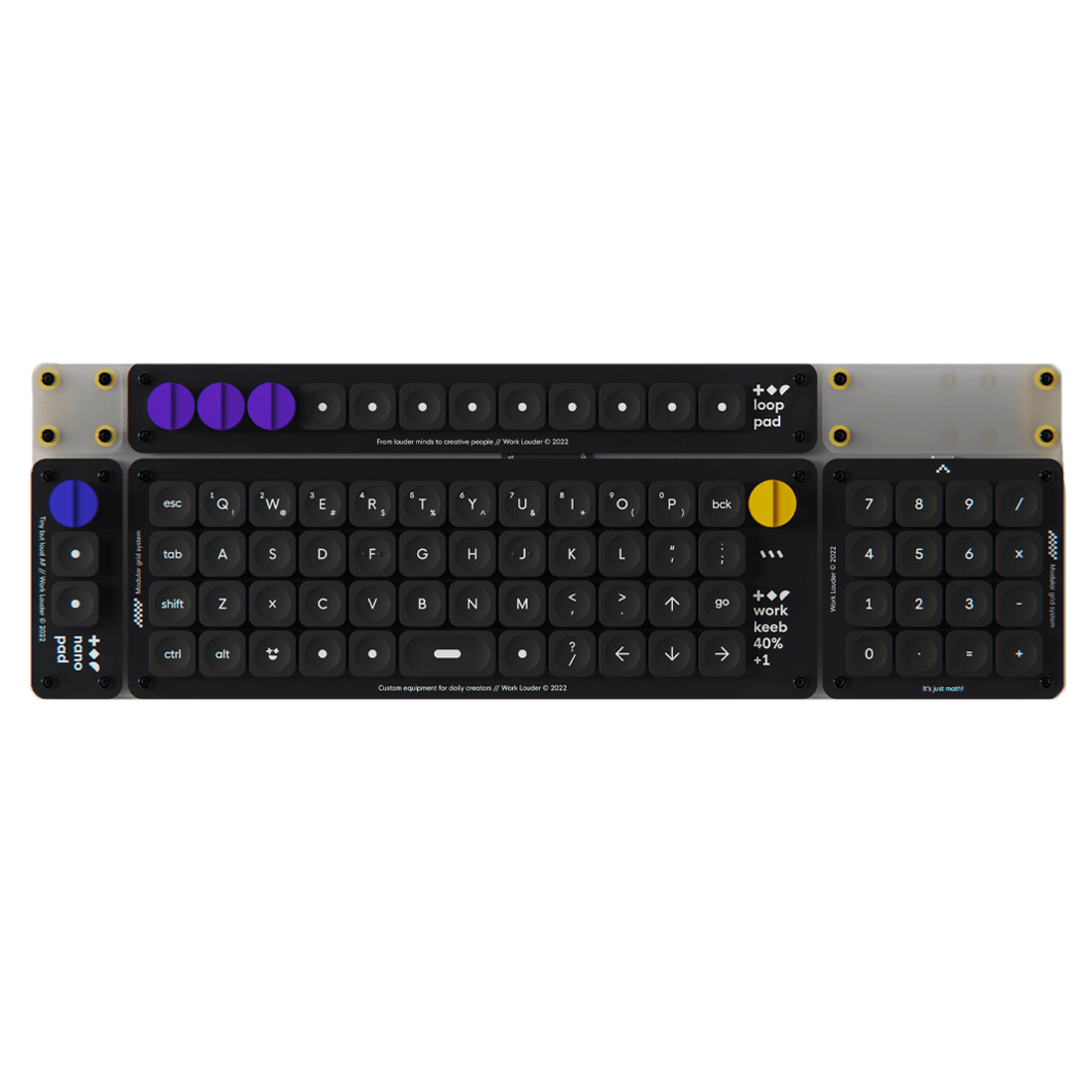 Work Louder Creator Board XL Wired Keyboard - Choco Red - لوحة مفاتيح - Store 974 | ستور ٩٧٤