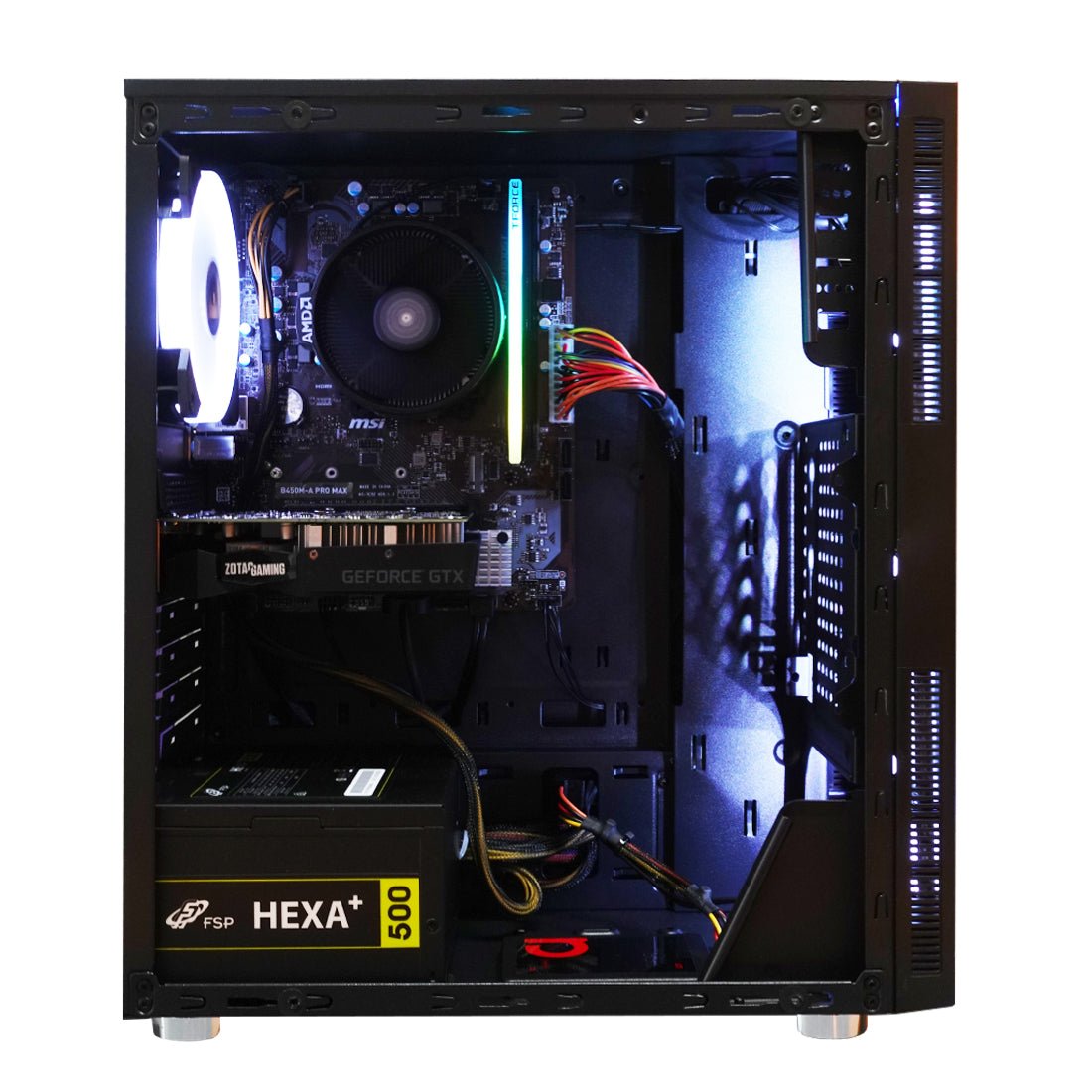 (Pre-Built) Gaming PC AMD Ryzen 3 4000 Series Renoir Zen 2 w/ Zotac GTX 1630 & Xigmatek Eros - Black - Store 974 | ستور ٩٧٤
