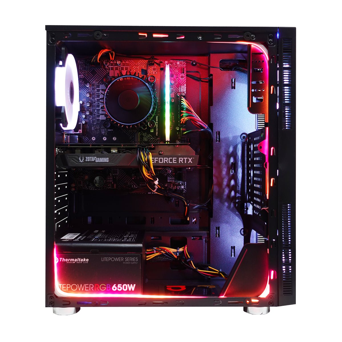 (Pre-built) Gaming PC Intel Core i5-12400F w/ Zotac RTX 3050 Twin Edge OC & Xigmatek Eros - Black - Store 974 | ستور ٩٧٤