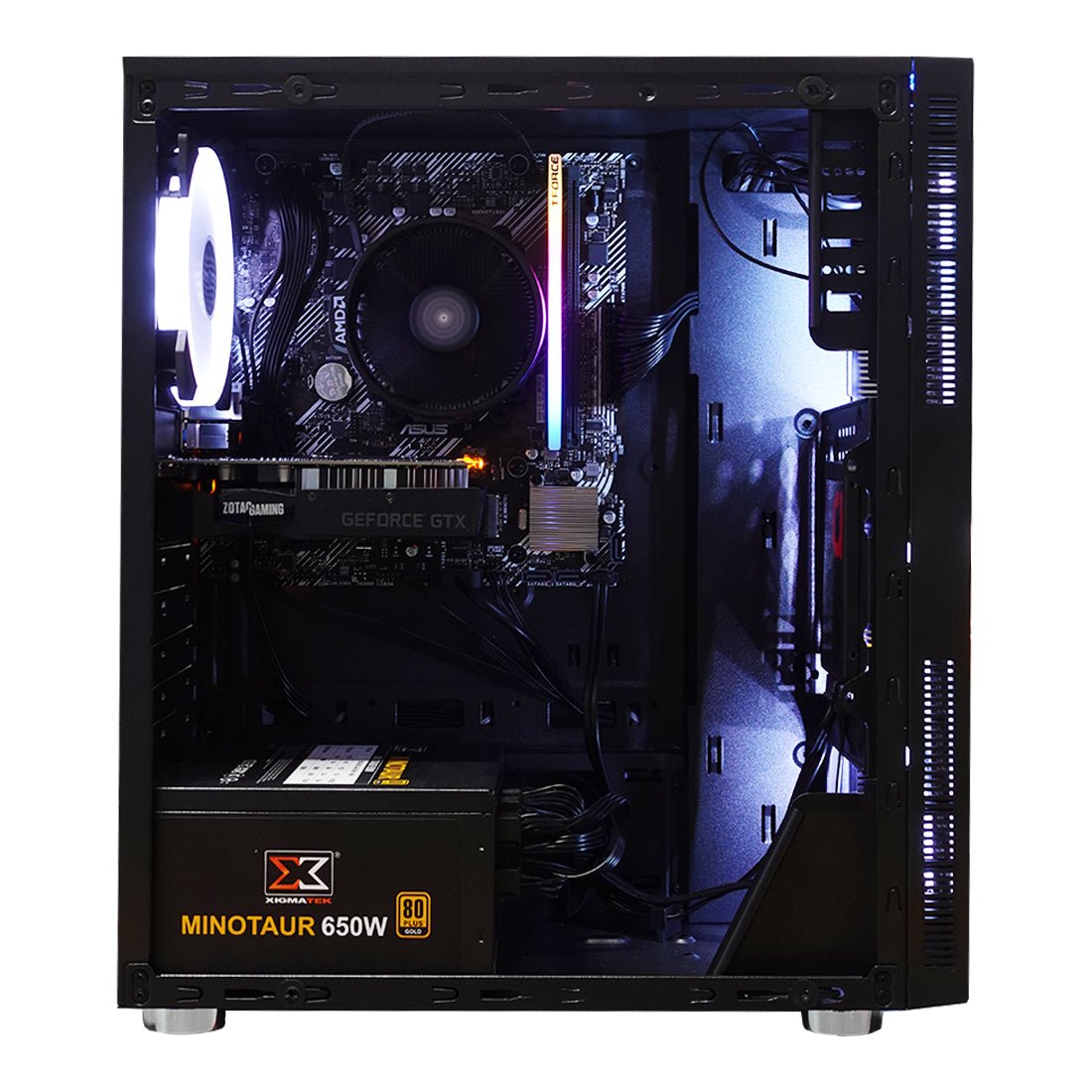 (Pre-Built) Gaming PC AMD Ryzen 3 4000 Series Renoir Zen 2 w/ Zotac GTX 1630 & Xigmatek Eros - Black - Store 974 | ستور ٩٧٤