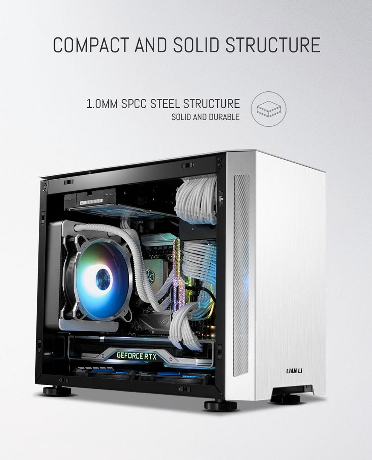 Lian Li TU150 Windowed Mini-ITX Mid Tower Case - Silver - صندوق