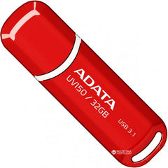 ADATA UV150 32GB USB 3.2 Snap-on Cap Flash Drive - Red - فلاش ذاكرة