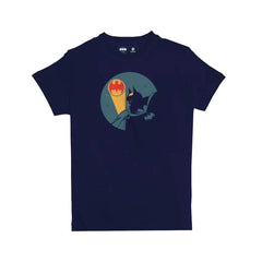 Jobedu Batman Minimal T-shirt - Navy - تي-شيرت