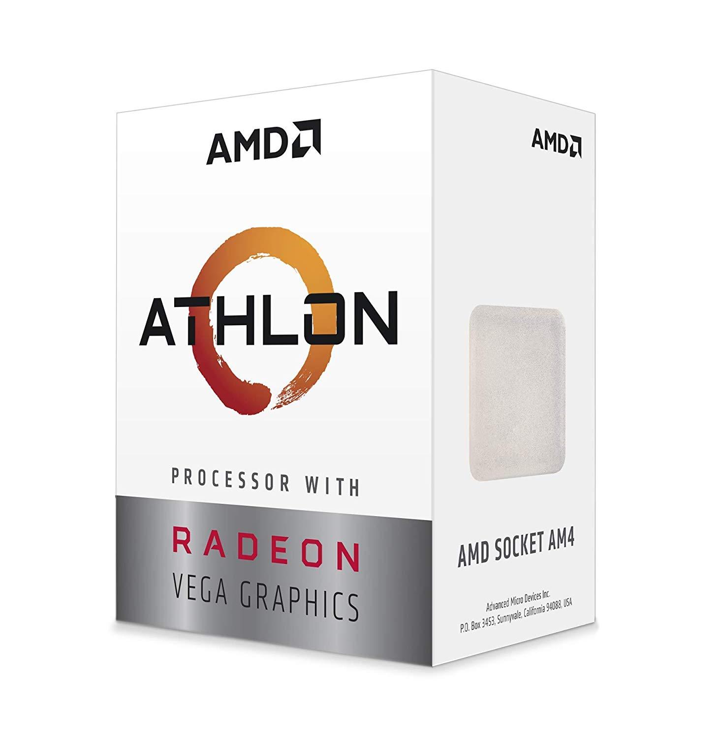 AMD Athlon 200GE, 2 Core, 4 Thread, 2.6GHz - AM4 CPU - Store 974 | ستور ٩٧٤