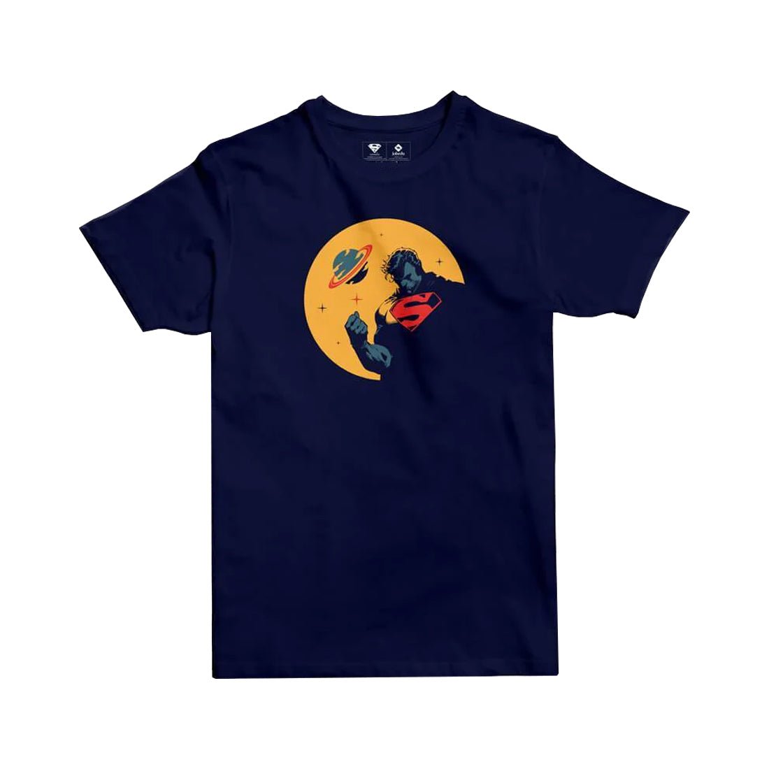 Jobedu Superman Minimal T-shirt - Navy - تي-شيرت - Store 974 | ستور ٩٧٤