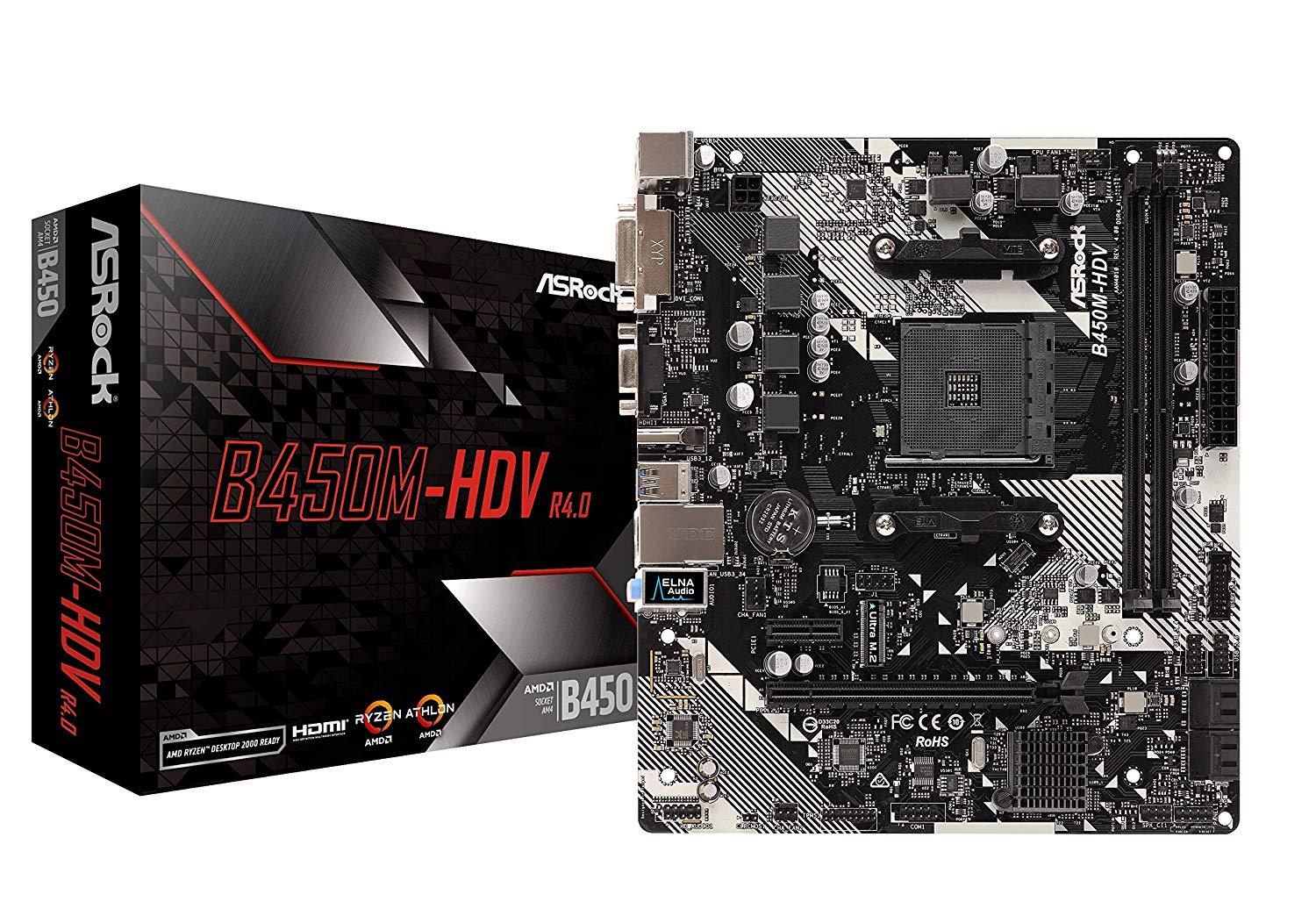 ASRock B450M-HDV AMD Micro ATX Motherboard - Store 974 | ستور ٩٧٤