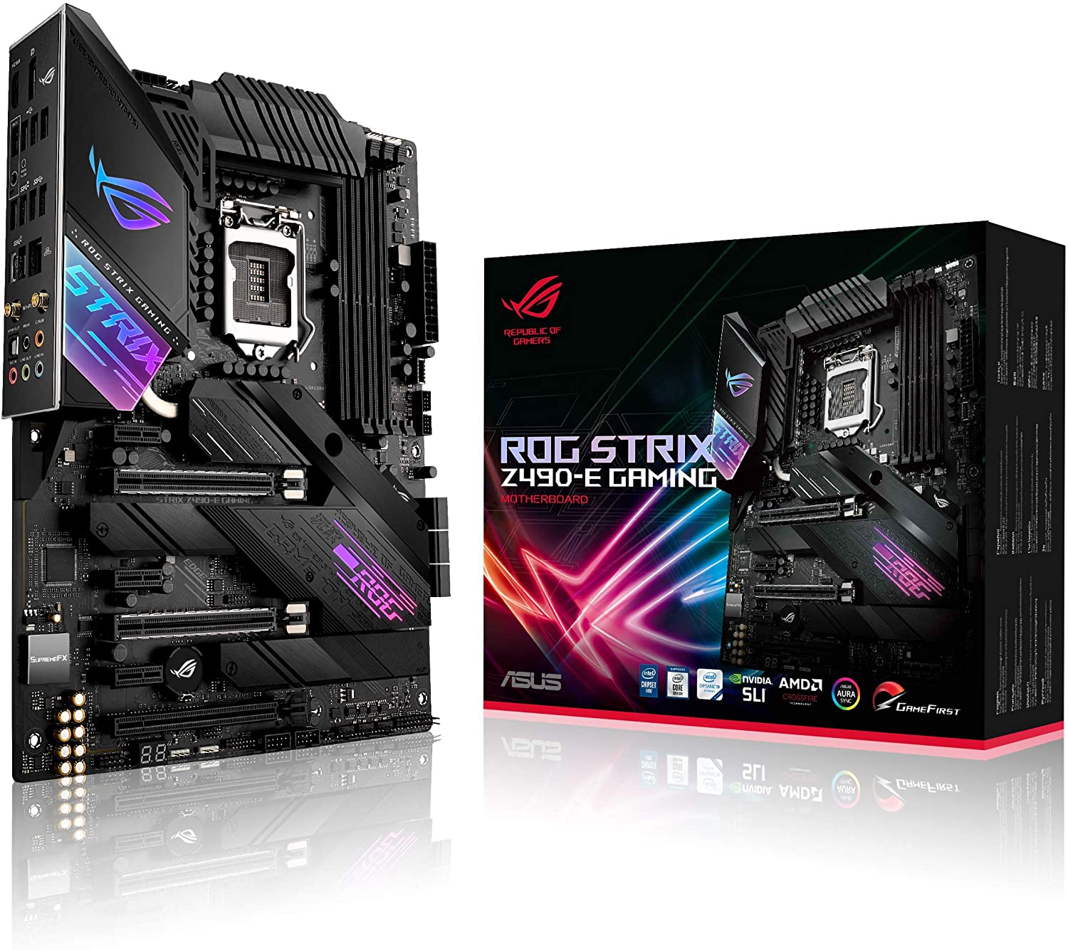 Asus ATX ROG Strix Z490-E Gaming DDR4 Motherboard - Store 974 | ستور ٩٧٤