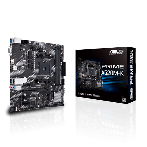 Asus Prime A520M-K AMD Micro ATX Motherboard - Store 974 | ستور ٩٧٤