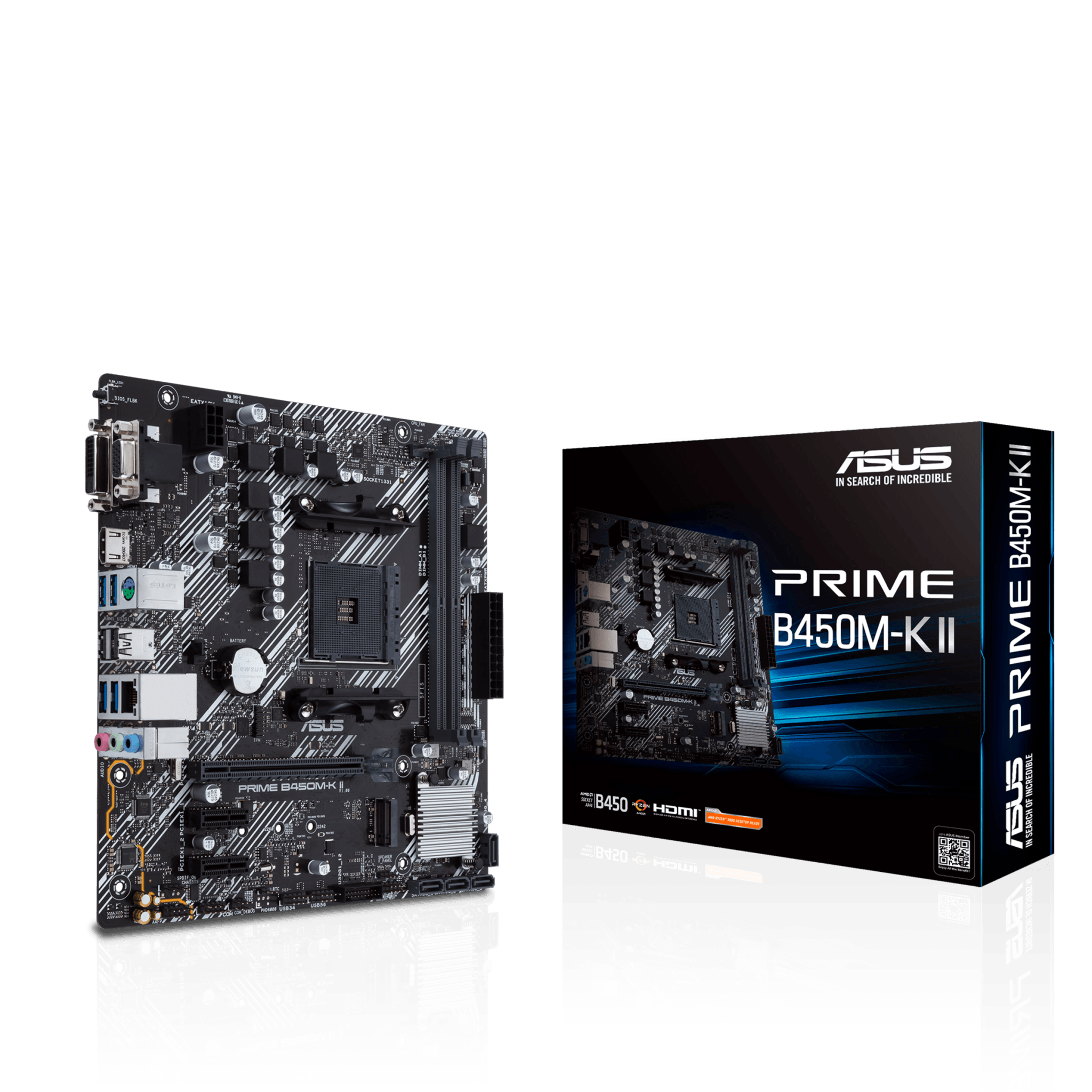 Asus Prime B450M-KII AMD Micro ATX Motherboard - Store 974 | ستور ٩٧٤