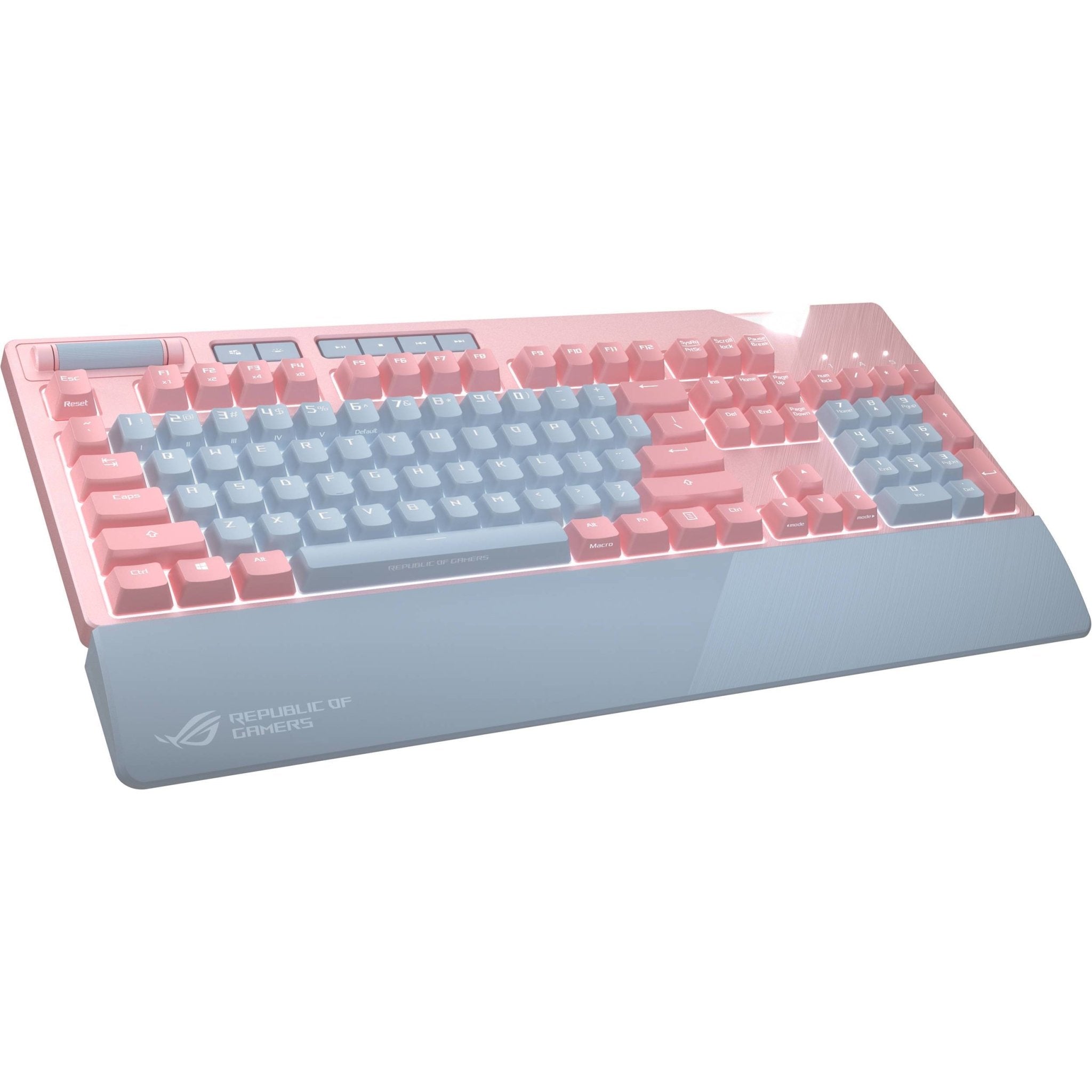 Asus ROG Strix Flare RGB Pink Mechanical Keyboard - Tactile Brown - Store 974 | ستور ٩٧٤