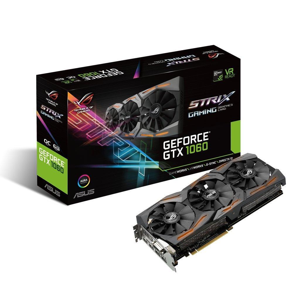 Asus ROG Strix GeForce GTX 1060 6GB GDDR5 PCI-E Gen 3x4 Graphics Card - Store 974 | ستور ٩٧٤